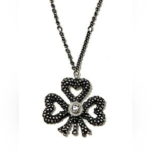 Gucci Sterling Silver Clover Necklace